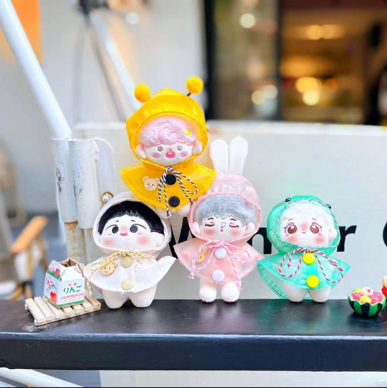 【10cm】ぬいぐるみ服 雨の日コレクション レインポンチョ