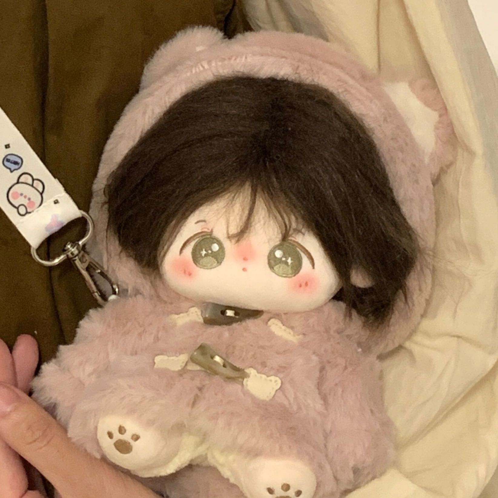 【20cm】ぬいぐるみ服 くまさんファーコート