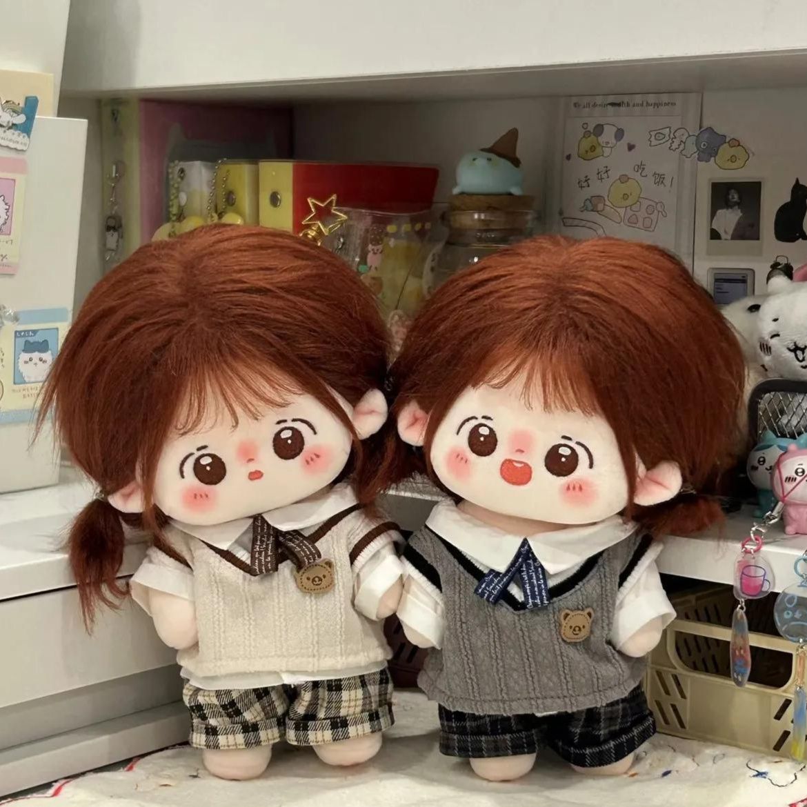 ぬい服 ぬい用 学生風ベストセットアップ制服コーデ