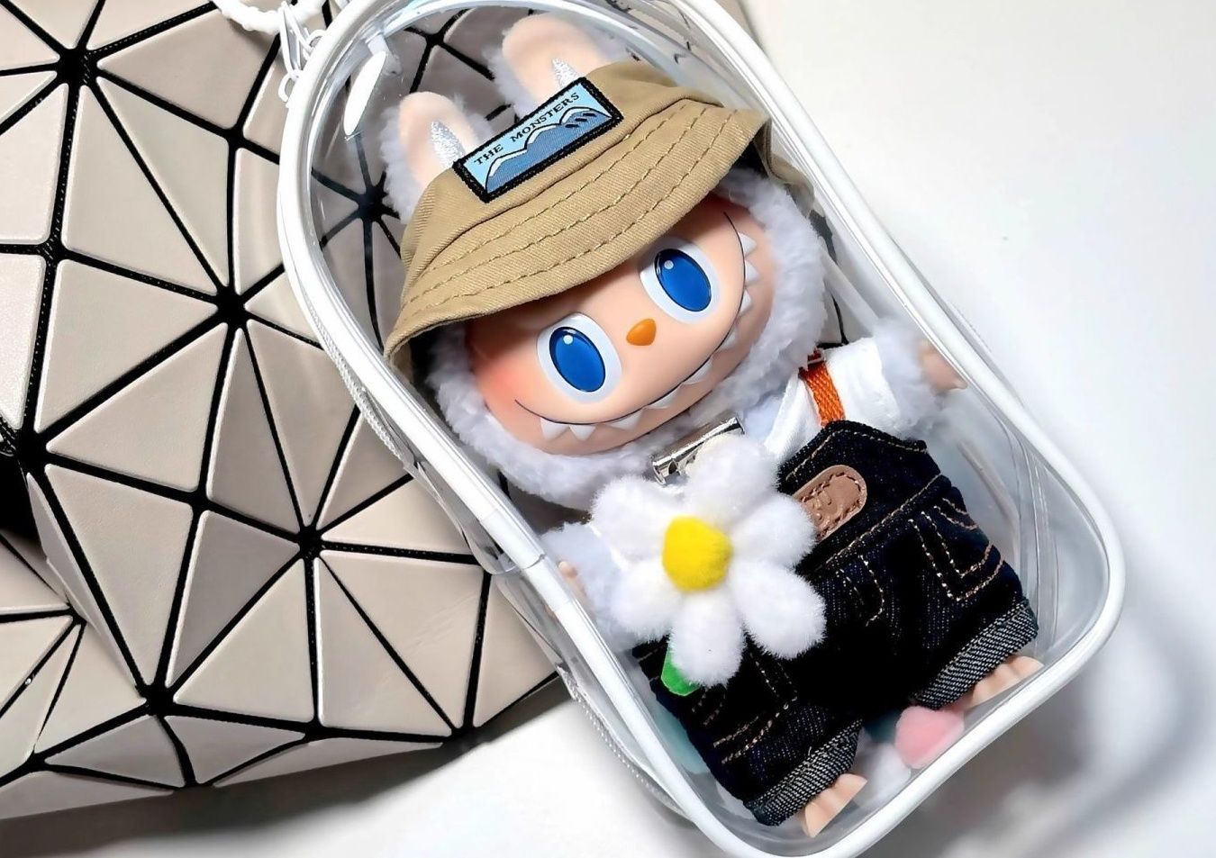 ぬい服 ぬいぐるみ用透明窓付きぬいポーチ バッグチャーム