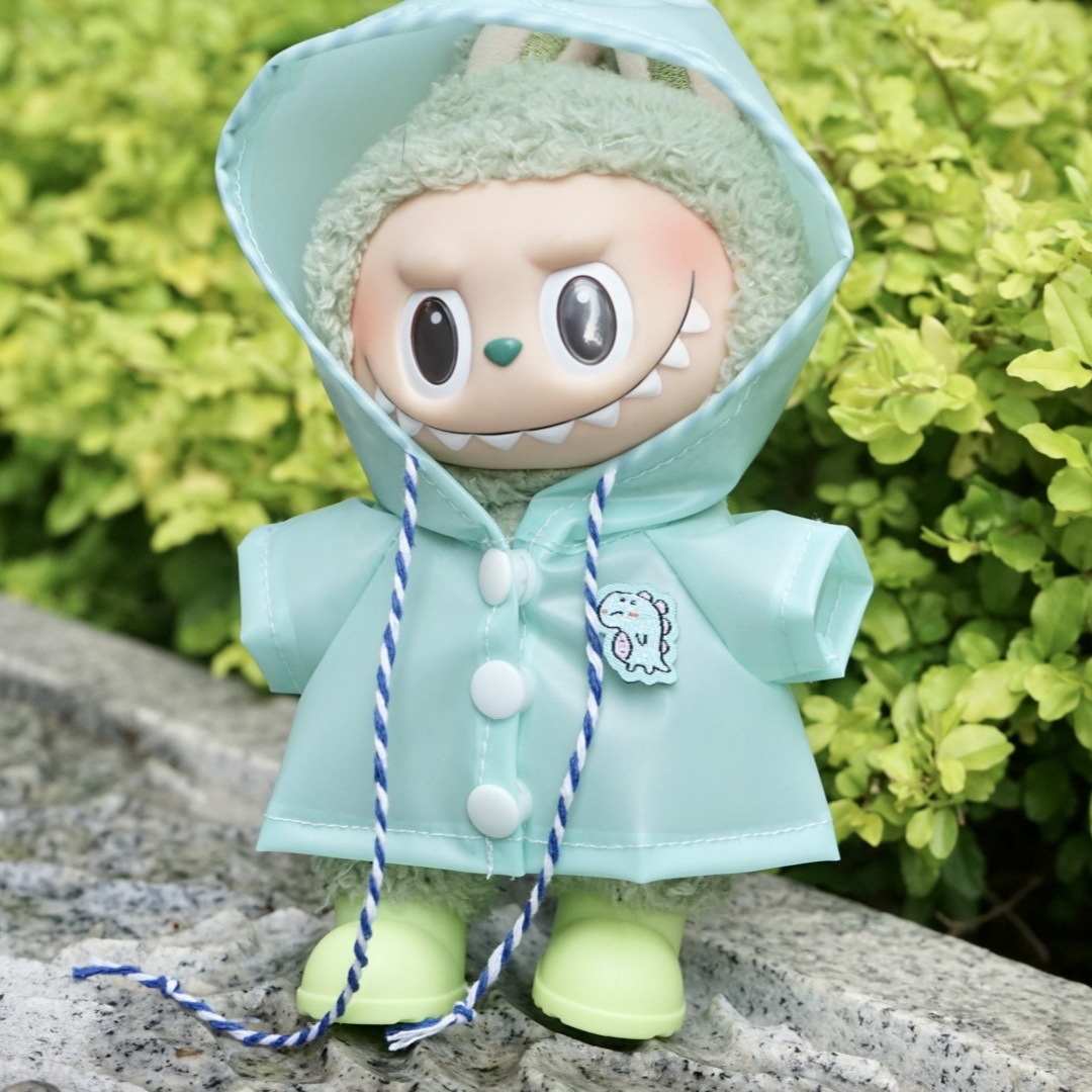 ぬいぐるみ服 フード付きレインコートと長靴セット
