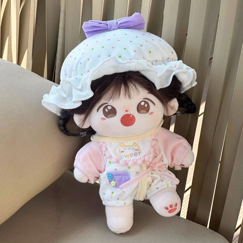 【10cm/20cm】ぬいぐるみ服 ひらひらおやすみウェア