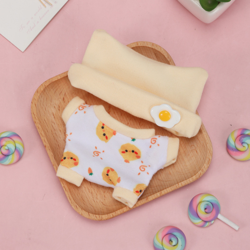 【10cm】ぬいぐるみ服 アニマル柄ベビーパジャマ