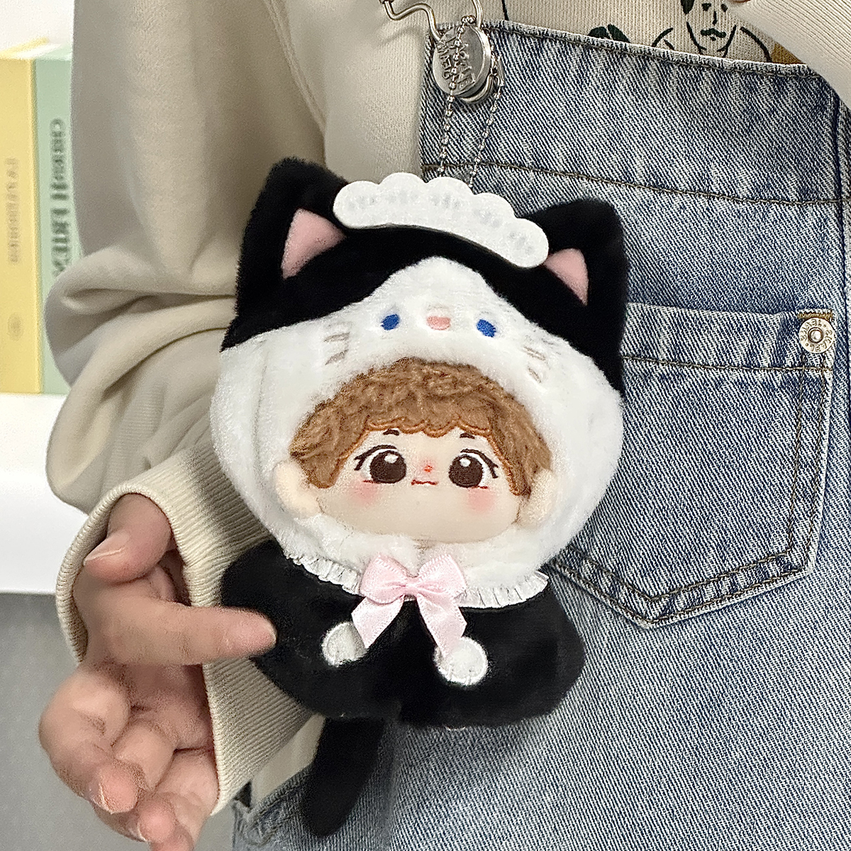 【10cm】ぬいぐるみ服 コウモリケープとわんにゃんメイド
