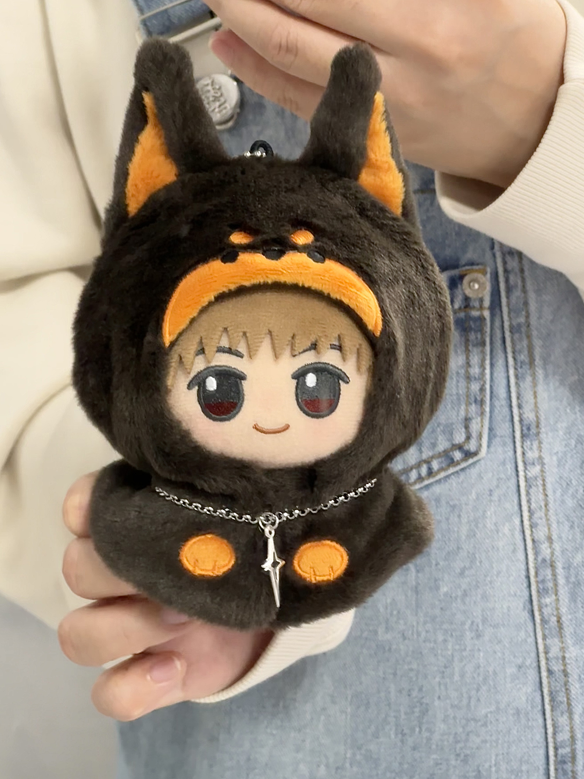 【10cm】ぬいぐるみ服 コウモリケープとわんにゃんメイド