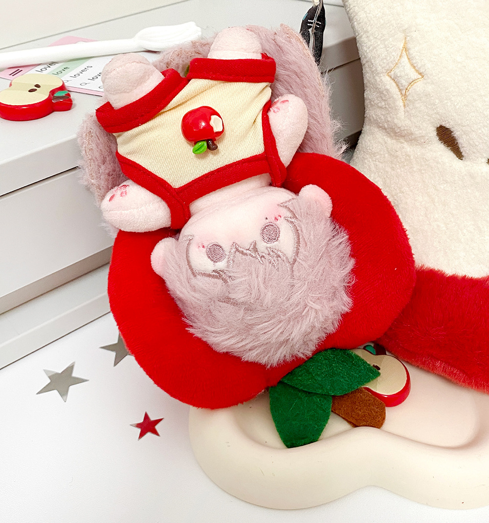 【10cm】ぬいぐるみ服 まるごとりんごにサロペット