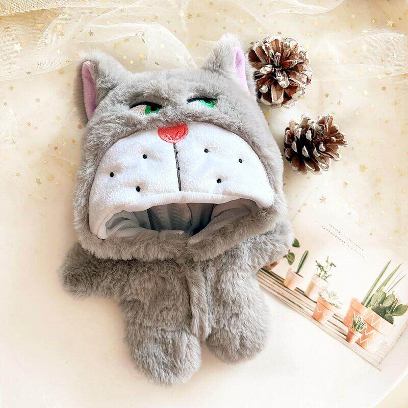 【20cm】ぬいぐるみ服 もこもこぐるみシリーズ　クマ・ネコ・イヌ