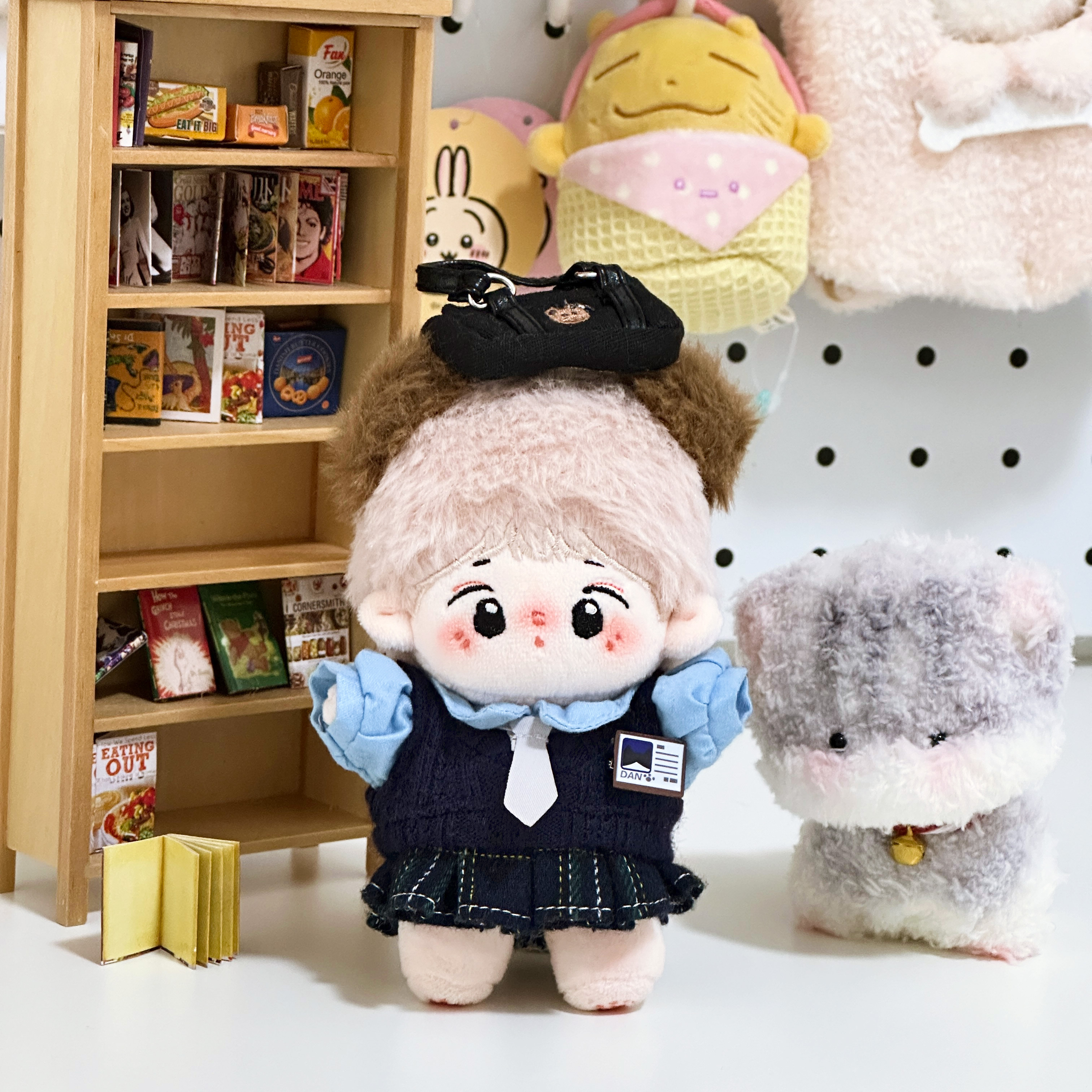 【10cm/20cm】ぬいぐるみ服 ネイビー制服　