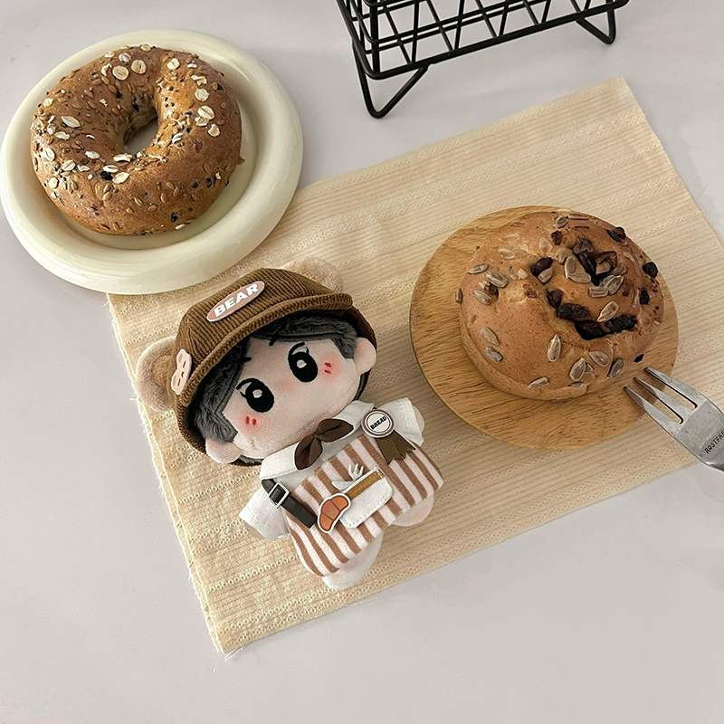 【10cm】ぬいぐるみ服 カフェ店員エプロンセット