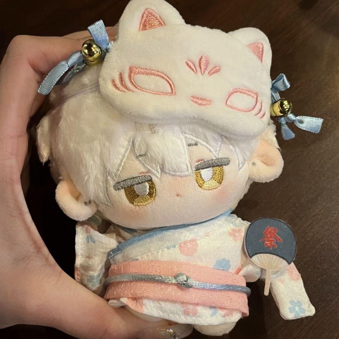 【10cm】ぬいぐるみ服 おまつり浴衣 猫帽子セット