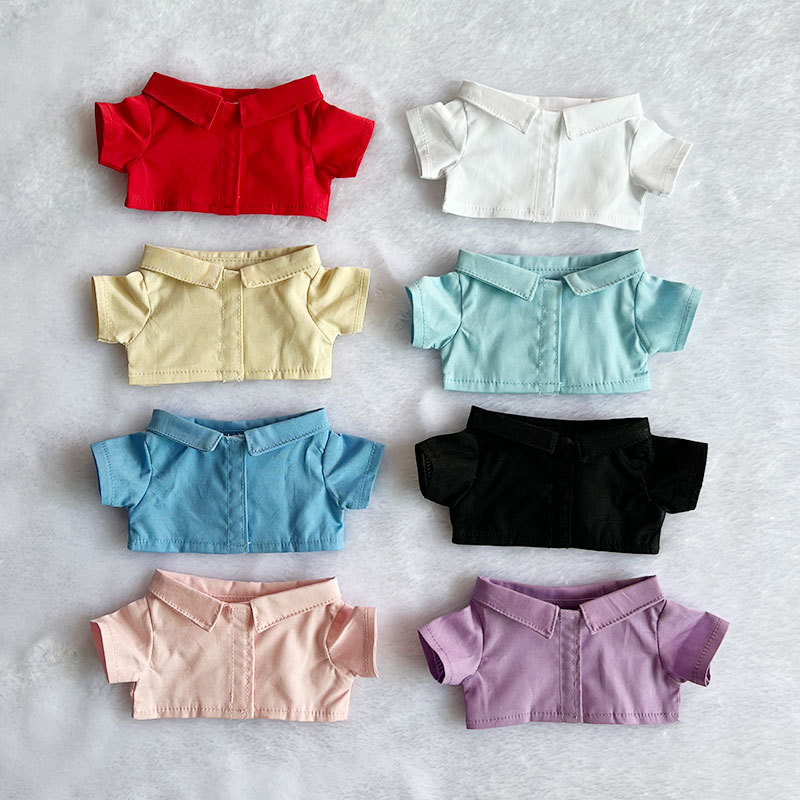 ぬいぐるみ服  襟付き半袖シャツ