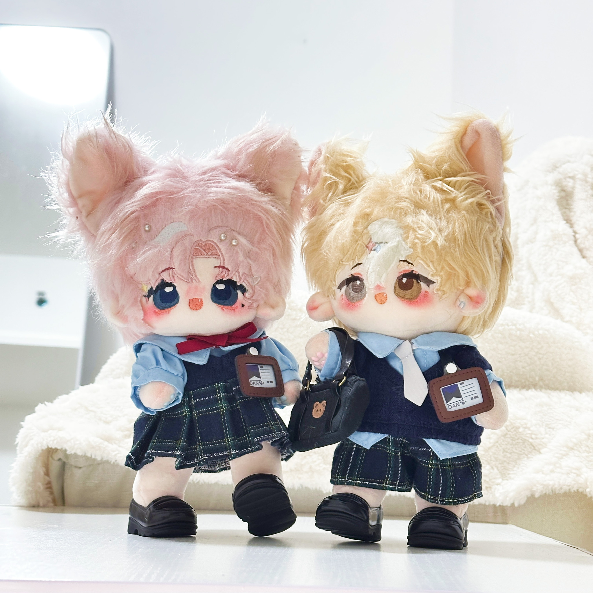 【10cm/20cm】ぬいぐるみ服 ネイビー制服　