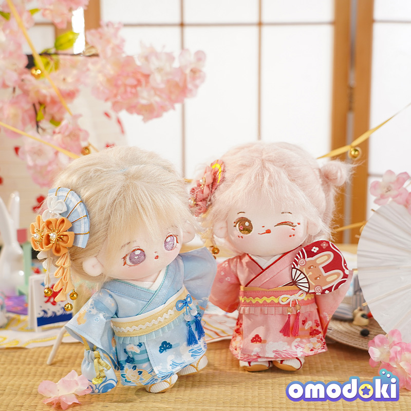 【20cm】ぬいぐるみ服 雅やか桜模様の和装着物