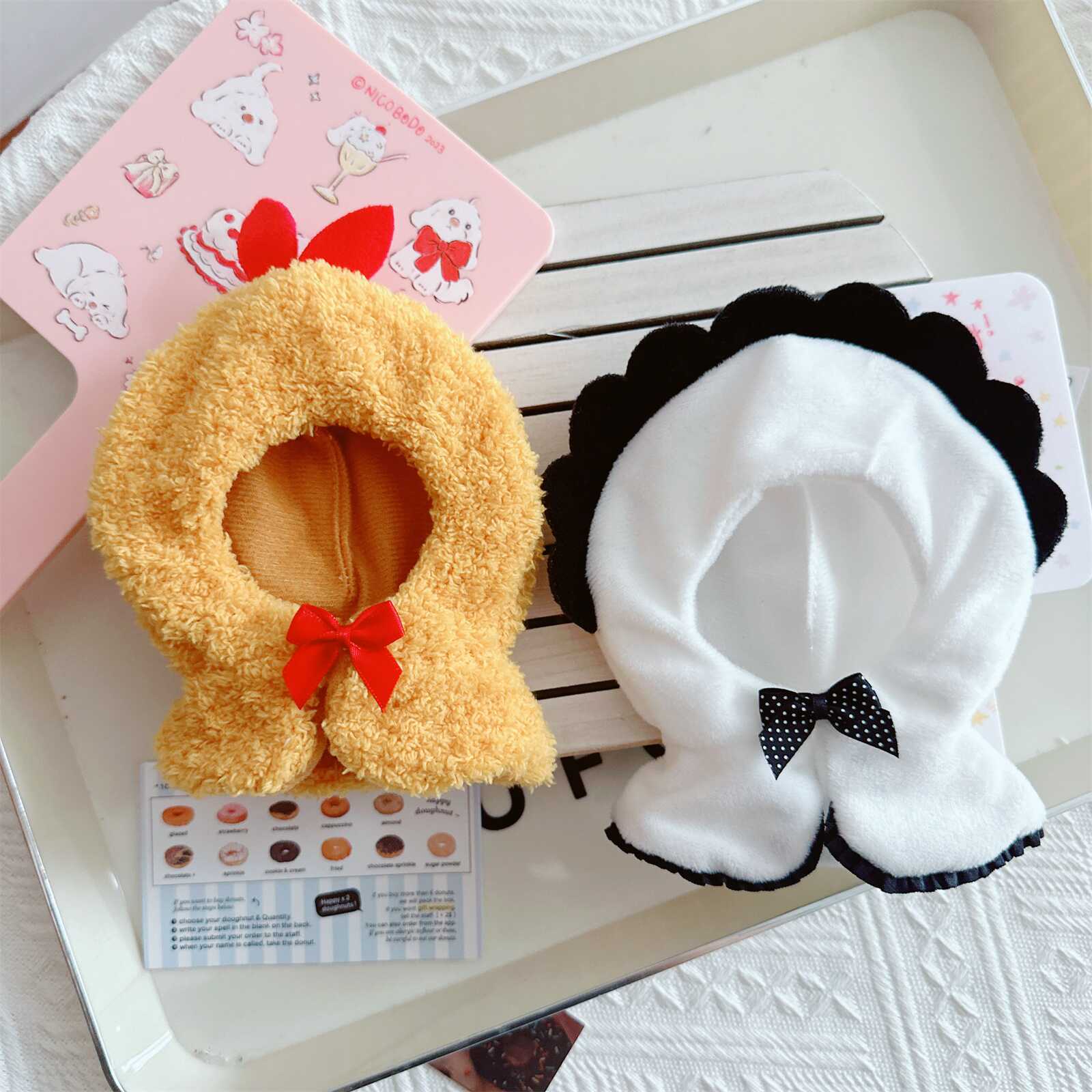 【10cm】ぬいぐるみ服　エビフライ・オイスターぐるみ