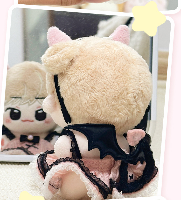 【10cm】ぬいぐるみ服 赤ちゃん天使と赤ちゃん悪魔のおやすみウェア