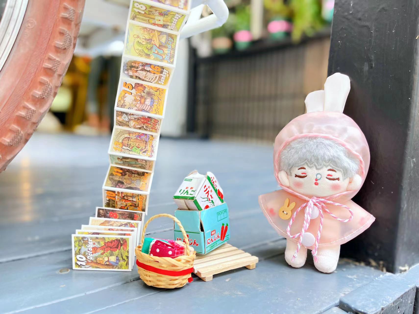【10cm】ぬいぐるみ服 雨の日コレクション レインポンチョ
