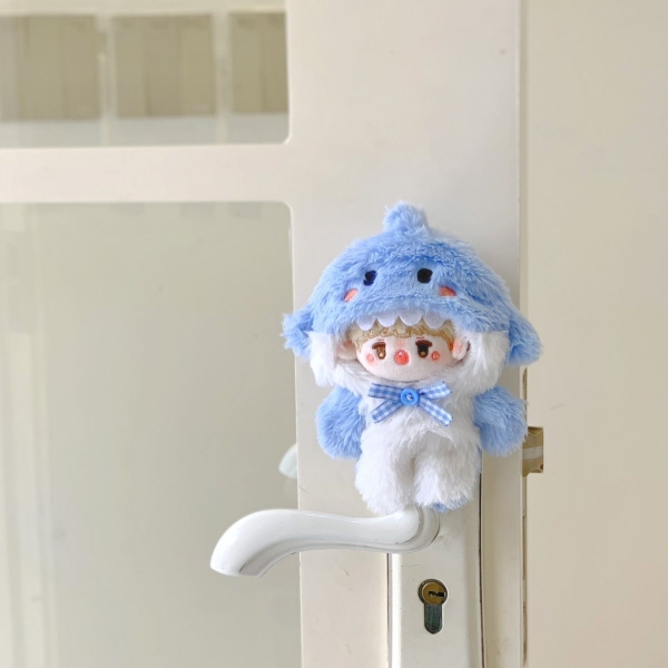 【10cm】ぬいぐるみ服 ふわふわ水族館ぐるみ　ペンギン・サメ・しろくま