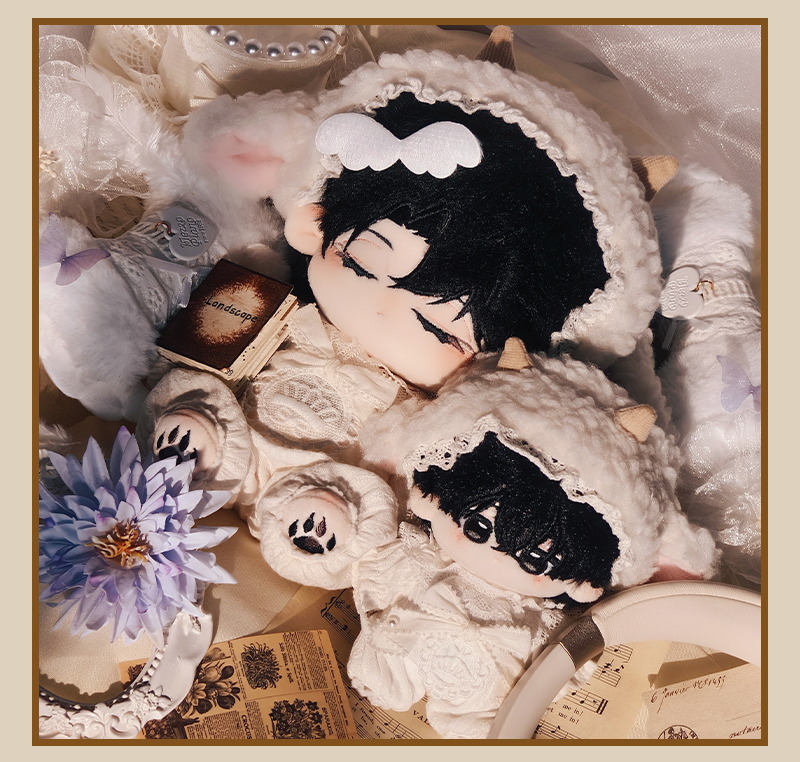 【10cm/20cm】ぬいぐるみ服 ドリーミーウーリーロンパース
