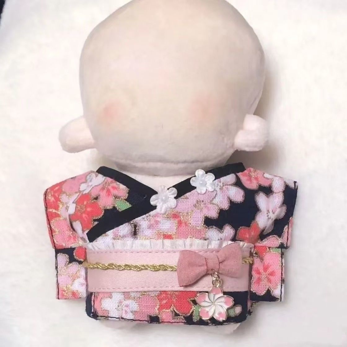 【10cm】ぬいぐるみ服 花柄浴衣・着物セット