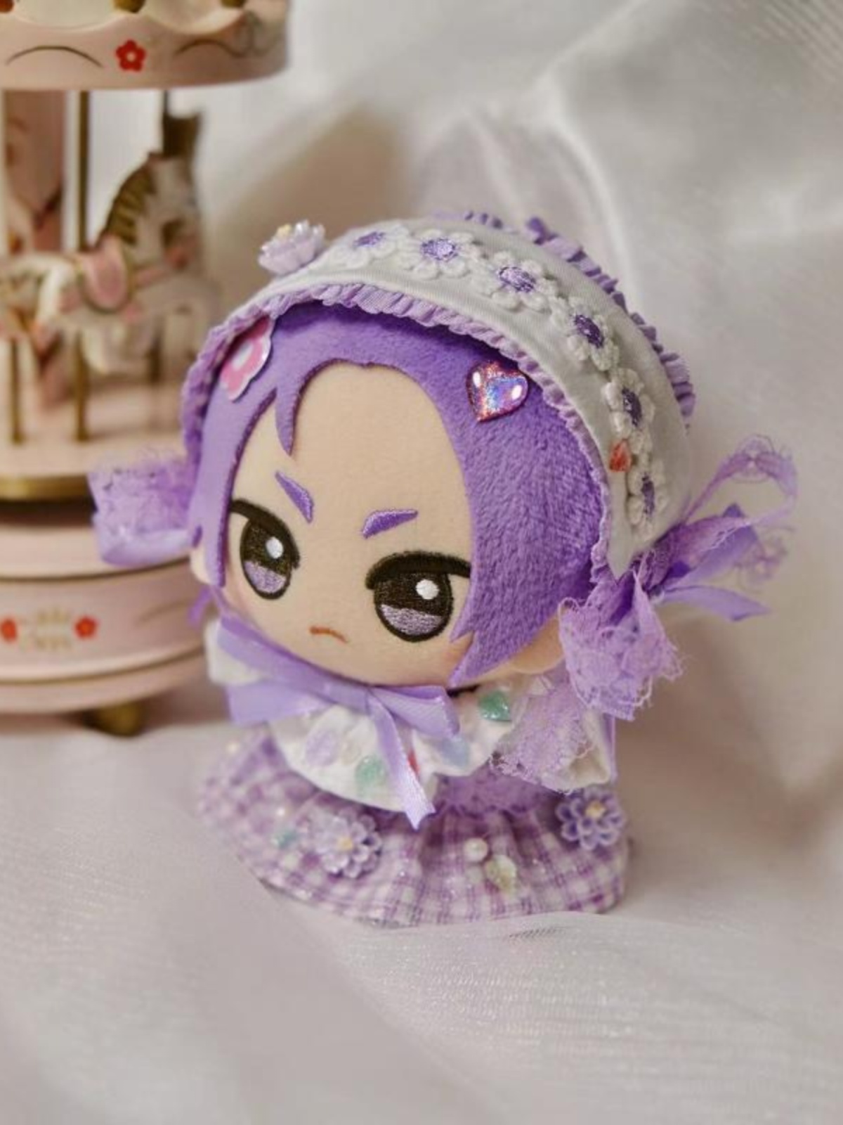 【10cm】ぬいぐるみ服　フラワーヘッド付きドレス