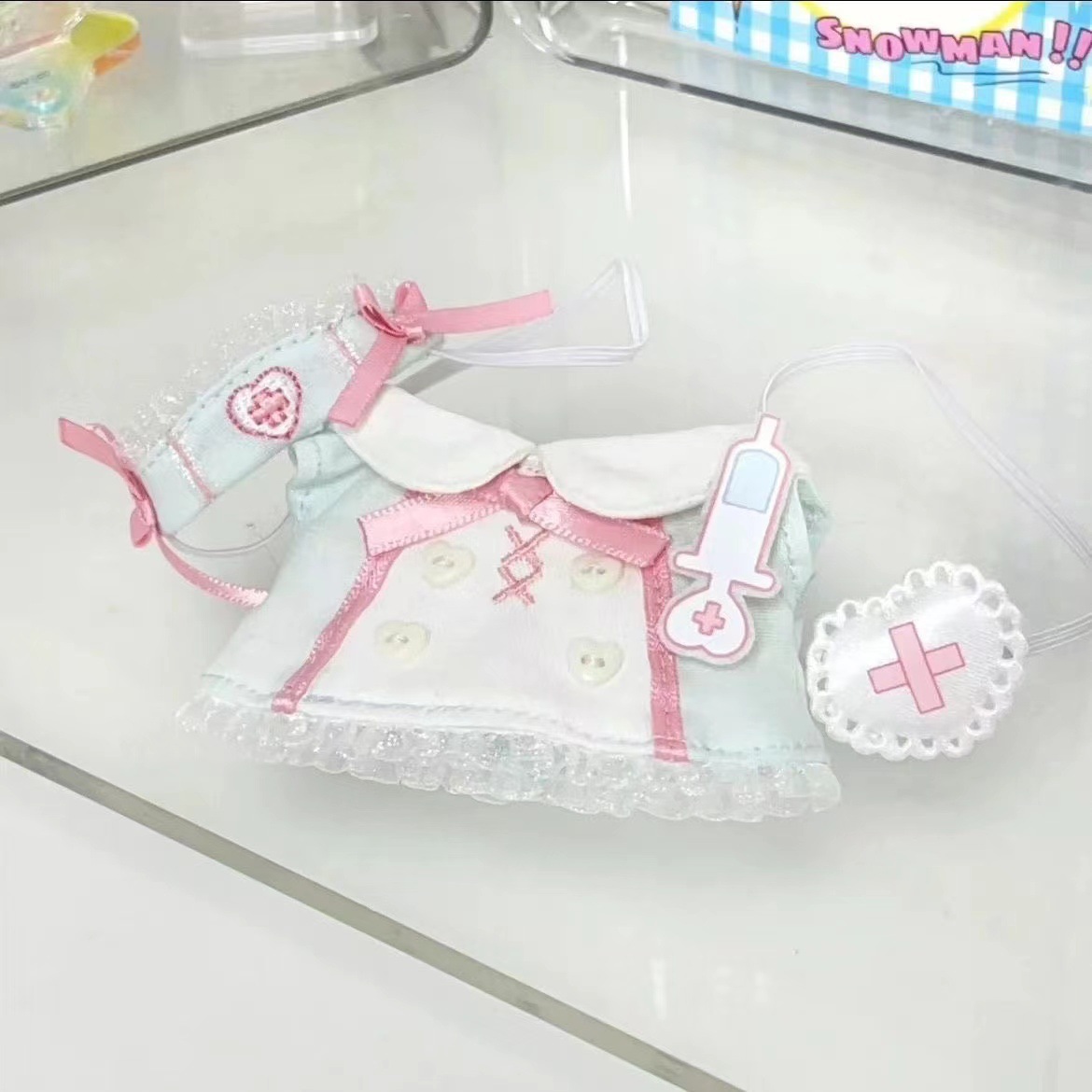 【10cm】ぬいぐるみ服 パステルナースセット