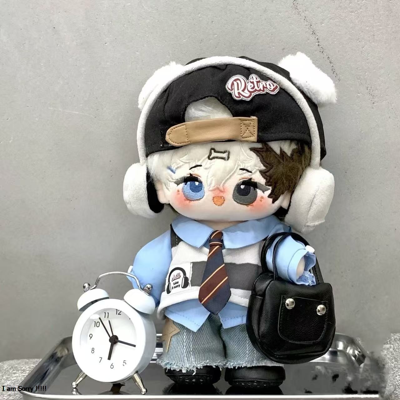 ぬい服 韓国発ぬい服レトロ学生風セットアップ