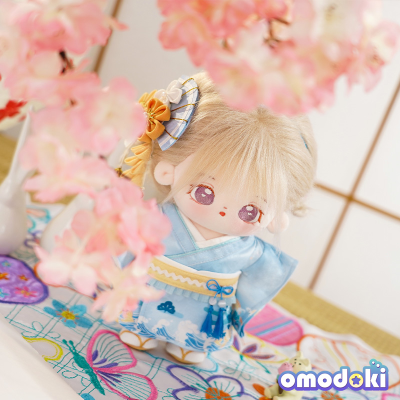 【20cm】ぬいぐるみ服 雅やか桜模様の和装着物
