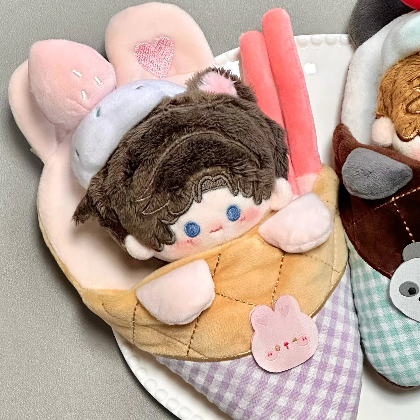 【10cm/15cm】ぬいぐるみ服 クレープアニマルくるみ