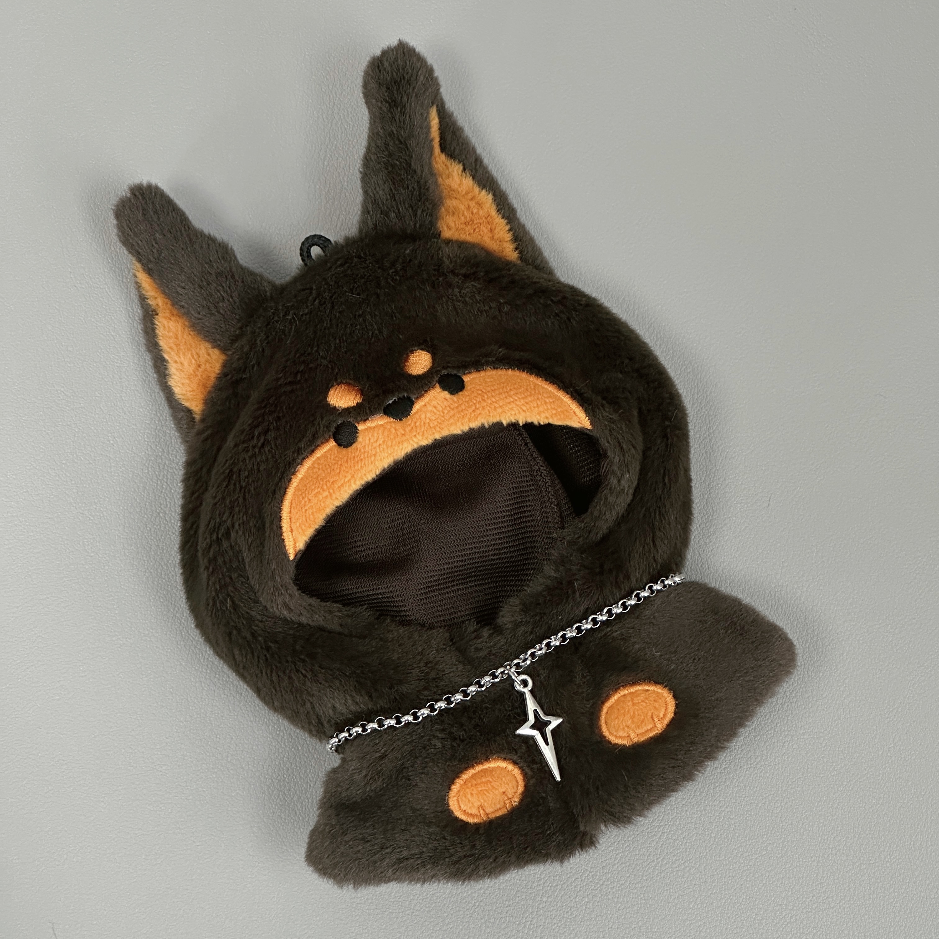 【10cm】ぬいぐるみ服 コウモリケープとわんにゃんメイド