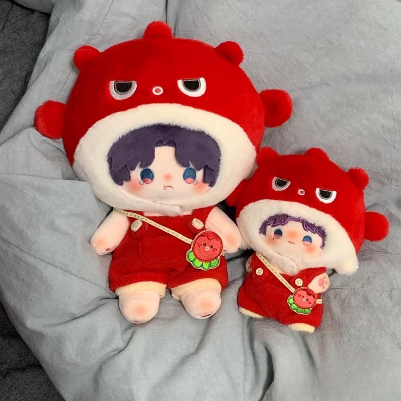 【10cm/20cm】ぬいぐるみ服 ぷんぷんフグさんぐるみ