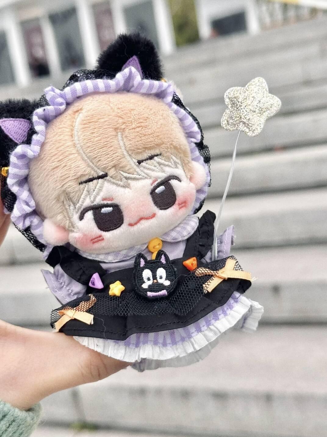 【10cm】ぬいぐるみ服 星空の魔法使いワンピース