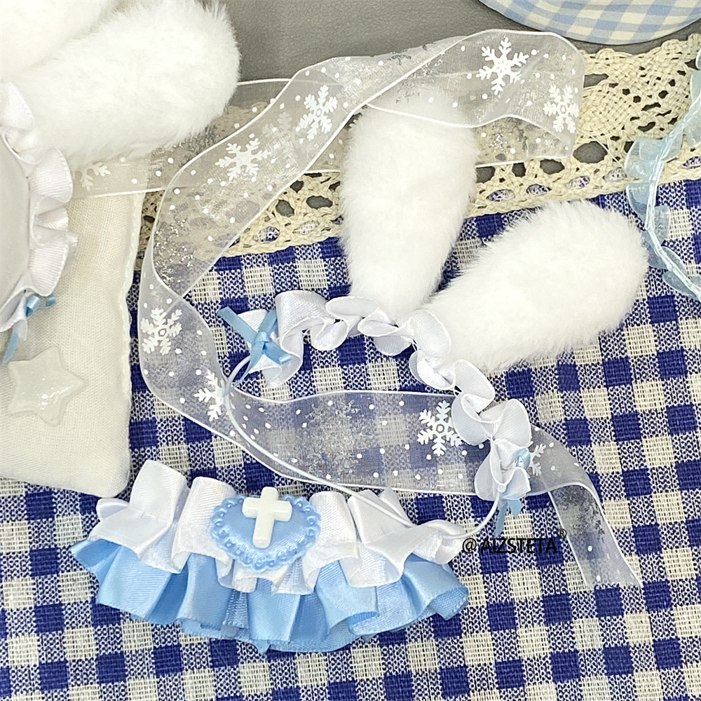【10cm】ぬいぐるみ服 ナースバニーワンピース