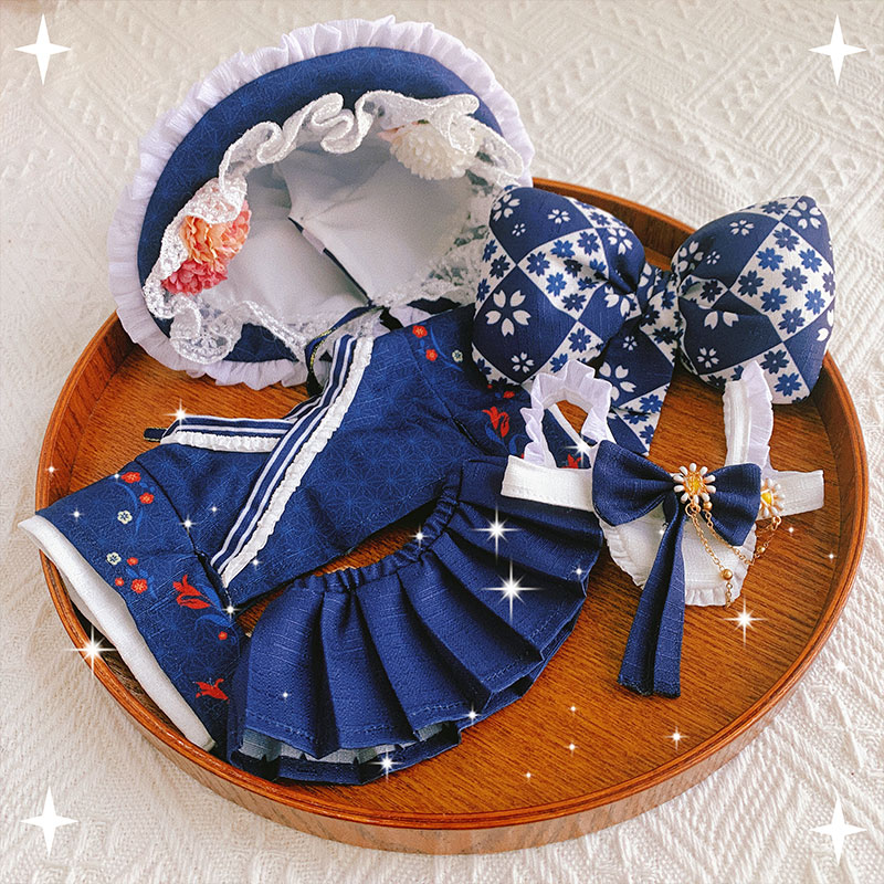 【20cm】ぬいぐるみ服 モダンロリータワンピース