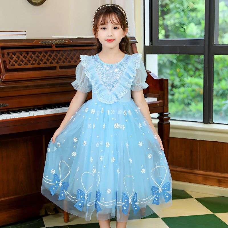ピアノ発表会 結婚式用 子どもドレス ディズニー シンデレラ風プリンセス夢色チュールドレス