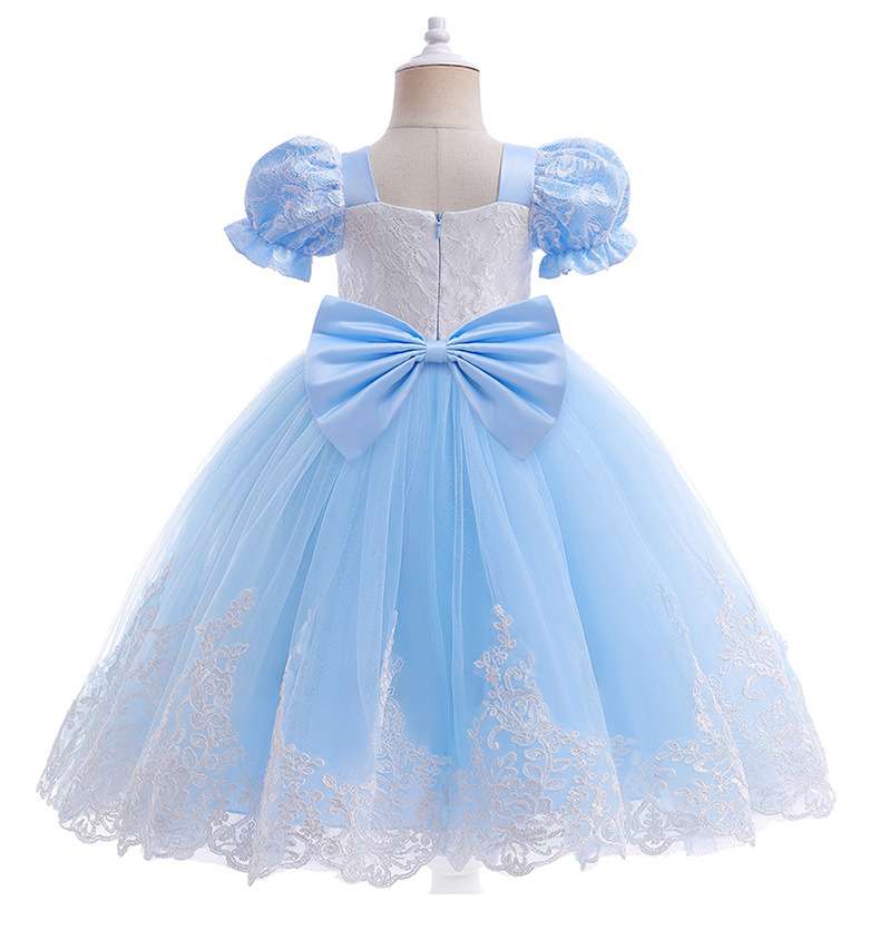 キッズドレス  プリンセス風チュールレース子供ドレス