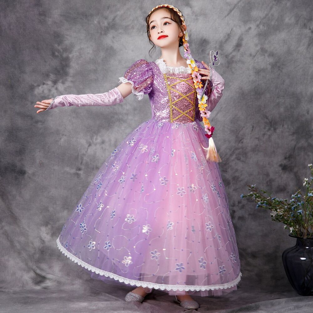 ピアノ発表会 結婚式用 子どもドレス ディズニー プリンセス アリエル風フラワースパンコールドレス