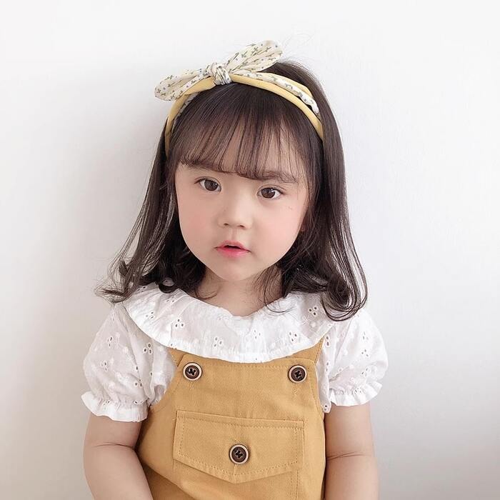 子ども服 子どもフラワー蝶々結びカチューシャ