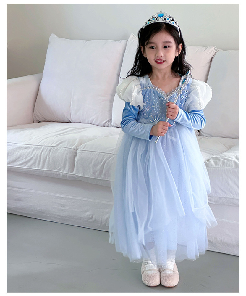 ピアノ発表会 結婚式用 子どもドレス ディズニー シンデレラ風 冬の