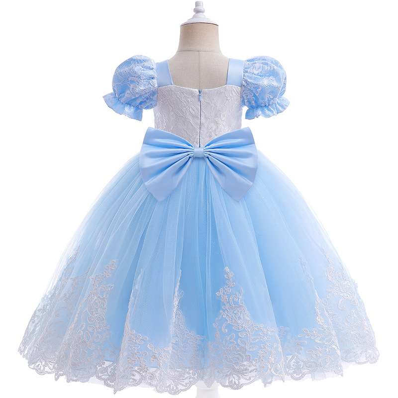 キッズドレス  プリンセス風チュールレース子供ドレス