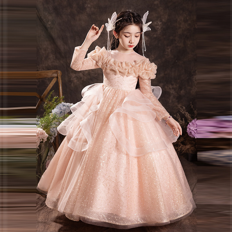 キッズドレス きらめき姫様のロングドレス