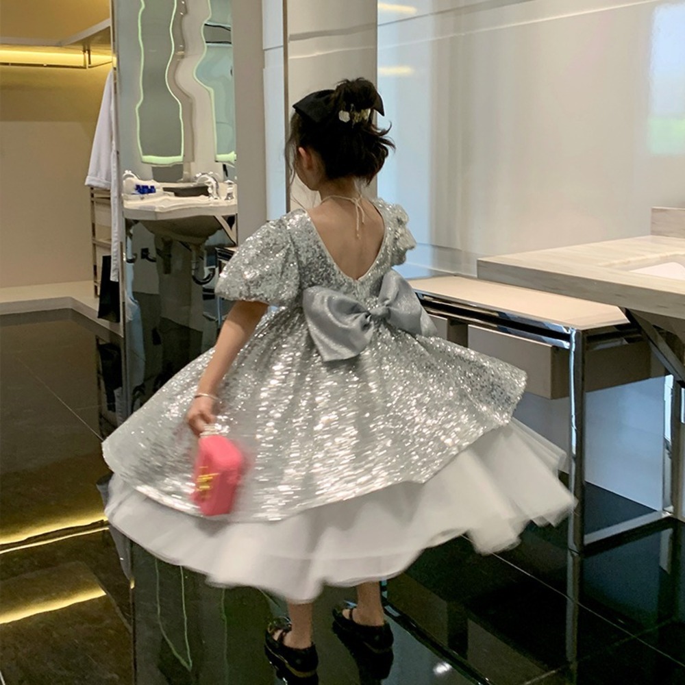 ピアノ発表会 結婚式用 子どもドレス スパンコールドレス ピアノ発表会