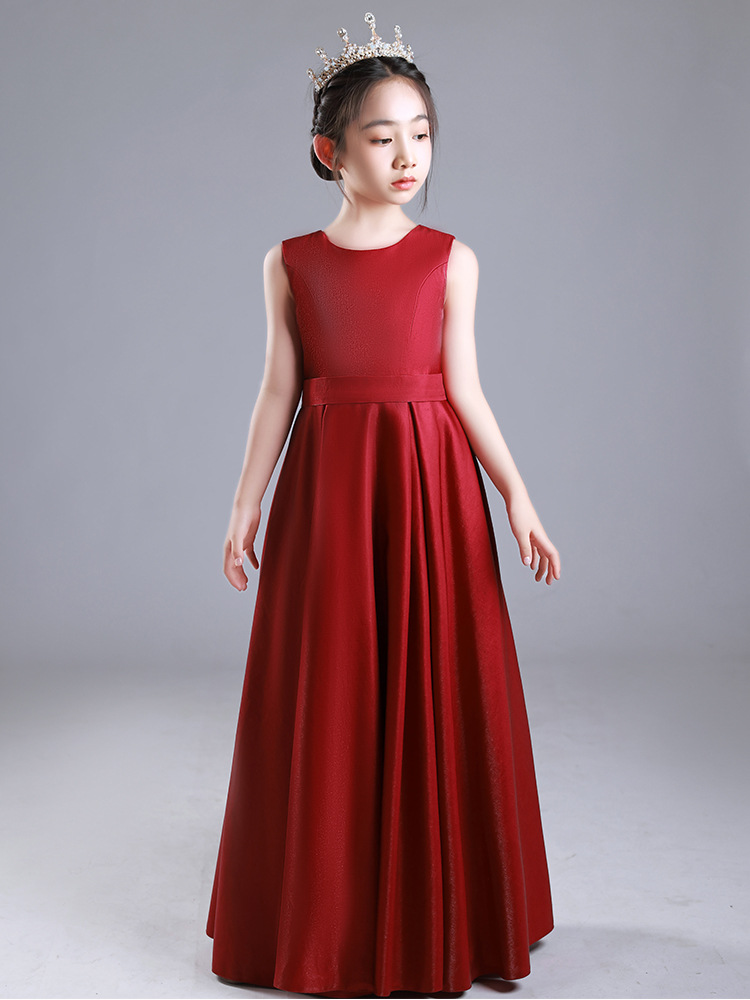 キッズドレス 優美な姫様フレアロングドレス