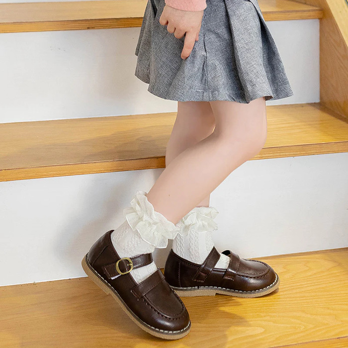 子ども服 子どもドレス レースフリルソックス