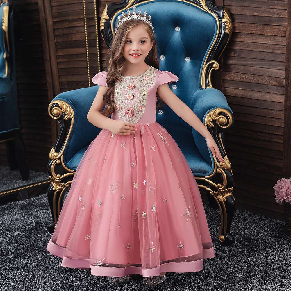 ピアノ発表会 結婚式用 子どもドレス ディズニー シンデレラ風 星のプリンセスチュチュドレス