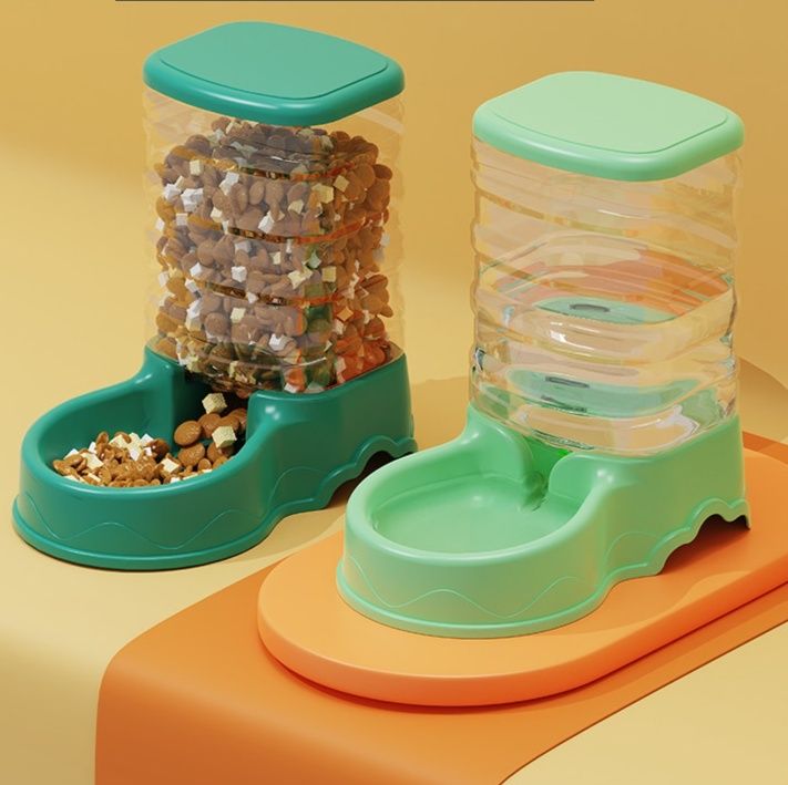 ペット食器 大容量自動給餌給水器 猫犬兼用 3.8リットル