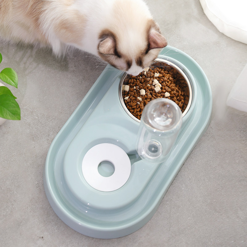 ペット食器 猫のための三位一体給餌給水台