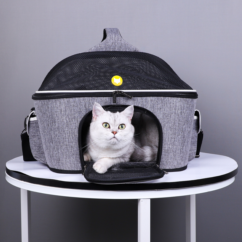 ペット キャリー 猫用通気性抜群お出かけキャリーバッグ