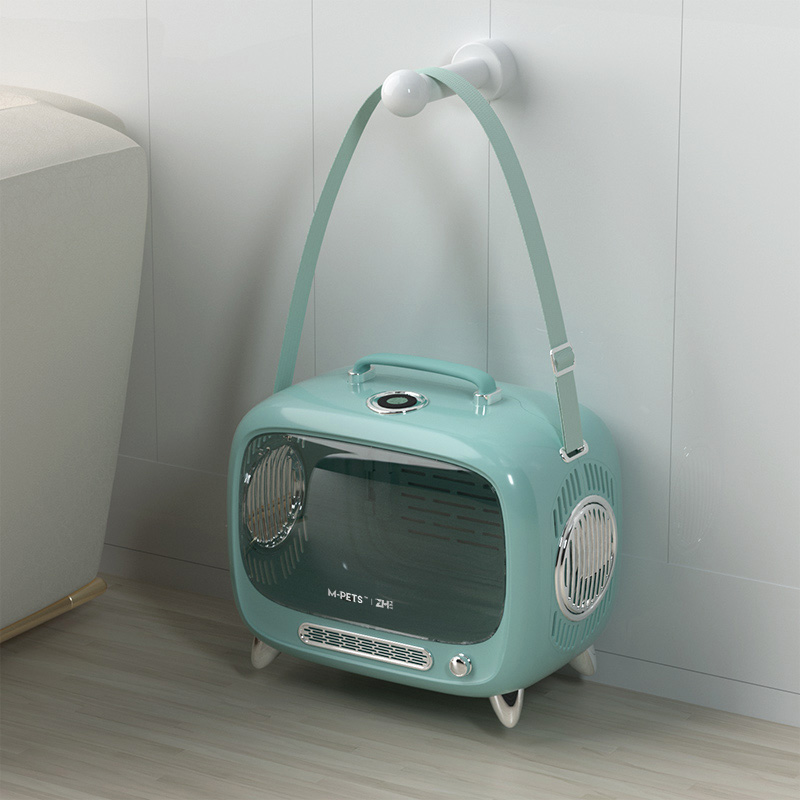 ペット キャリー レトロテレビ型猫用キャリーバッグ