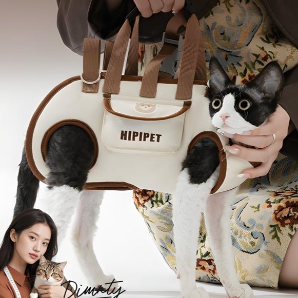 ペット キャリー 前足出し快適もふもふ猫用キャリー