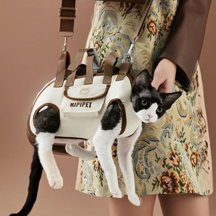 ペット キャリー 前足出し快適もふもふ猫用キャリー